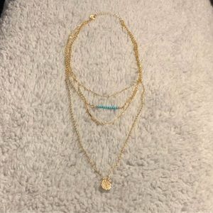 Women’s Gold Multi Layered Necklace